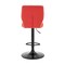 Armen Living Bardot Adjustable Height Red Faux Leather Swivel Bar Stool LCBABABLRED - alternate 7